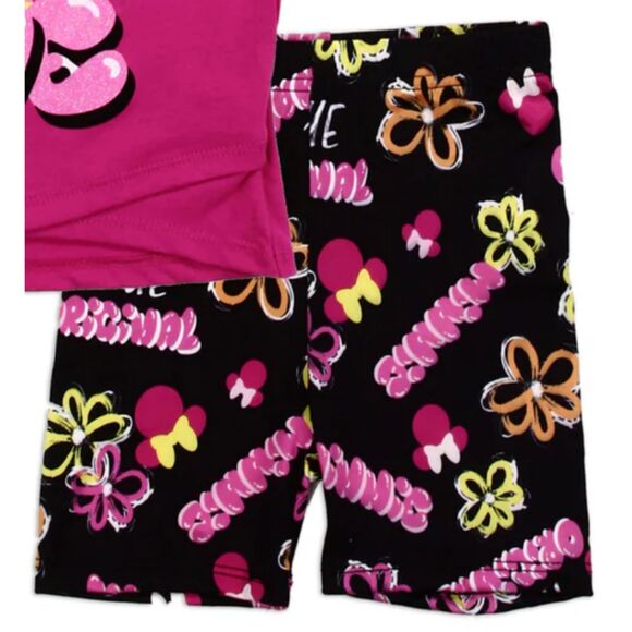 Disney Minnie Mouse Girls Toddler 2-Piece Short Set FuchsiaSizes 2T–4T - Picture 3 of 3
